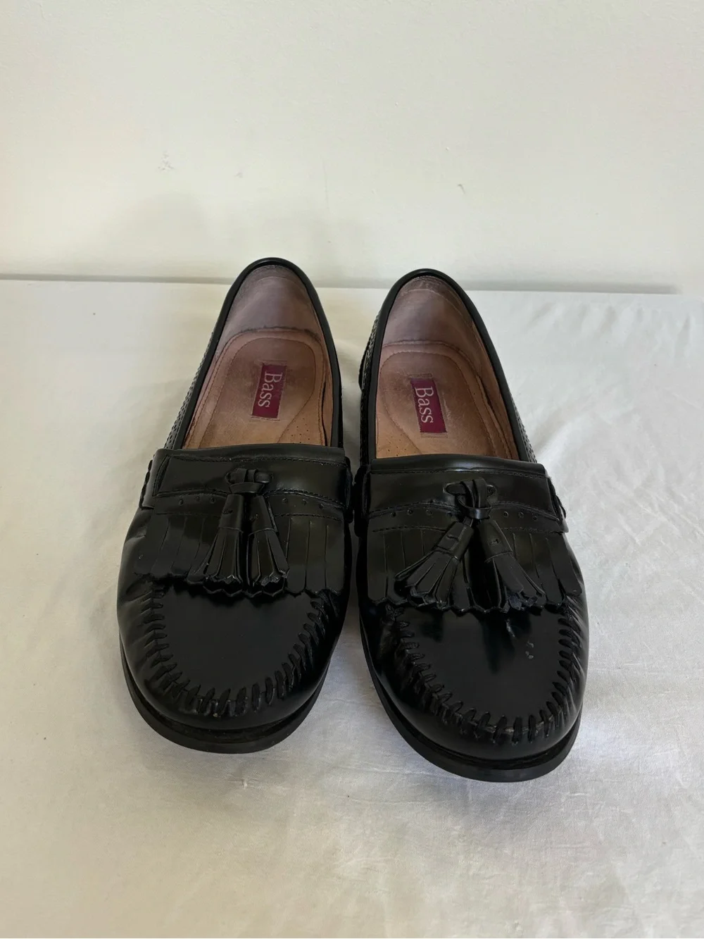 GH Bass Grammar Loafers Tassel Size 9 Mens Wide black